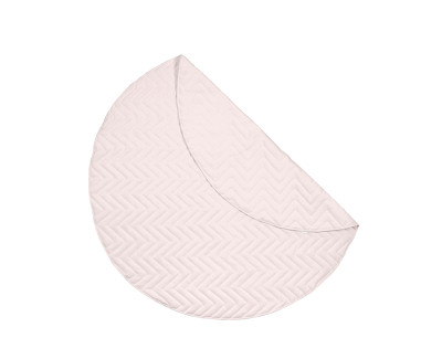 Round zigzag stitch rug