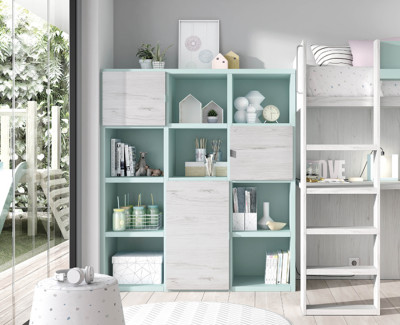 Bookcase with doors