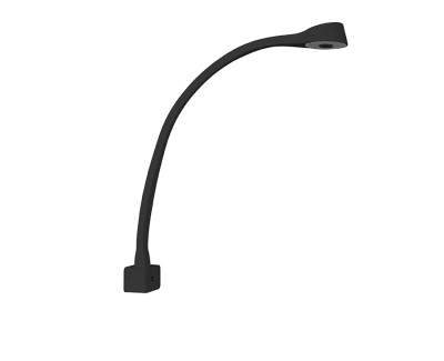 Flex lamp with USB port and front attachment