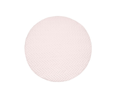 Round zigzag stitch rug