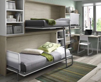 Desk with shelves