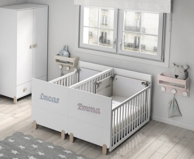 Wooden names for the twin convertible twin crib Duo Plus